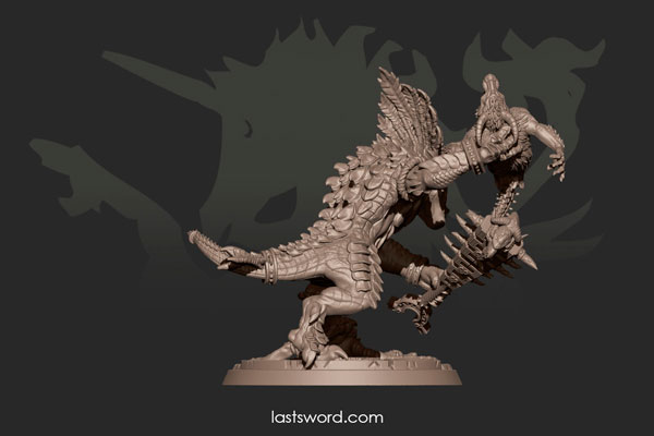 Ulthuan Ancient Caiman Kroxigor Lizarmen Warhammer 02 Last Sword