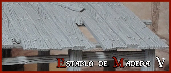 Super-Sculpey-Clay-Masilla-Portada-Rooftop-Tejado-Roof-Stable-Stall-Establo-Escenografía-1650-Warhammer-Mordheim-Scenery
